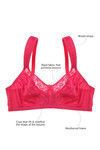 Zivame True Curv Single Layered Non Wired 3/4th Coverage Sag Lift Bra-Bright Rose — thumbnail 6