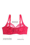 Zivame True Curv Single Layered Wired Medium Coverage Sag Lift Bra-Bright Rose — thumbnail 6