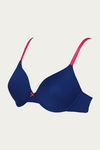 Zivame Padded Wired 3/4th Coverage T-Shirt Bra - Navy — thumbnail 8
