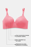 Zivame Wonderwire Padded 3/4Th Coverage T-Shirt Bra - Pink — thumbnail 5