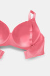 Zivame Wonderwire Padded 3/4Th Coverage T-Shirt Bra - Pink — thumbnail 6