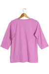 Zivame Soulfit Easy Care Relax Fit Top With Button Front-Pink — thumbnail 8