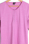 Zivame Soulfit Easy Care Relax Fit Top With Button Front-Pink — thumbnail 9