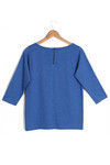 Zivame Soulfit Straight Fit Boat Neck Top With Back Zip-Blue — thumbnail 5