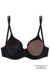 Zivame Priority Padded Wired Full Coverage T-Shirt Bra-Black — thumbnail 6