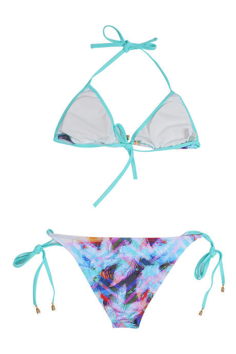 Zivame Aqua Abstract Print String Bikini Set With Removable Cups — image 6