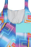 Zivame Aqua Geometric Print Scoop Neck Swimsuit With Removable Cups — thumbnail 8