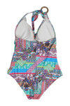 Zivame Aqua Geometric Print Tummy Control Swimsuit With Removable Cups — thumbnail 6