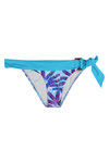 Zivame Aqua Abstract Feather Print Bandeau Bikini Set With Removable Cups — thumbnail 7