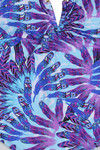 Zivame Aqua Abstract Feather Print Swimsuit With Removable Cups — thumbnail 6