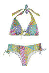 Zivame Multicolour Print Halter Bikini Set With Adjustable Bottom Sides — thumbnail 5