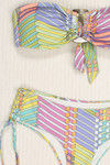 Zivame Aqua Multicolour Bandeau Bikini Set With Adjustable Bottom Sides — thumbnail 7