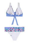 Zivame Aqua Lavender Floral Halter Bikini Set With Removable Cups — thumbnail 5