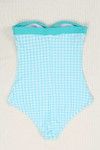 Zivame Aqua Check Print Padded Wired Bandeau Tummy Control Swimsuit — thumbnail 5