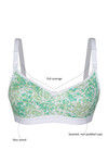 Zivame Double Layered Non Wired Full Coverage T-Shirt Bra-Geo Green — thumbnail 6
