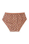 Rosaline Pure Cotton Full Coverage Slim Elastic Panty (Pack of 3)- Blue n Brown — thumbnail 15
