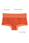 Rosaline Mid Waist Boyshort Panty(Pack of 2)- Red  n Green — thumbnail 8