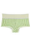 Rosaline Mid Waist Boyshort Panty(Pack of 2)- Red  n Green — thumbnail 10