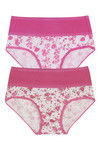 Rosaline Medium Rise Full Coverage Tummy Tucker Hipster Panty (Pack of 2) - Multicolor — thumbnail 8