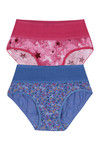 Rosaline Medium Rise Full Coverage Tummy Tucker Hipster Panty (Pack of 2) - Multicolor — thumbnail 9