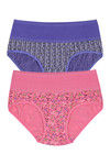 Rosaline Medium Rise Full Coverage Tummy Tucker Hipster Panty (Pack of 2) - Multicolor — thumbnail 9