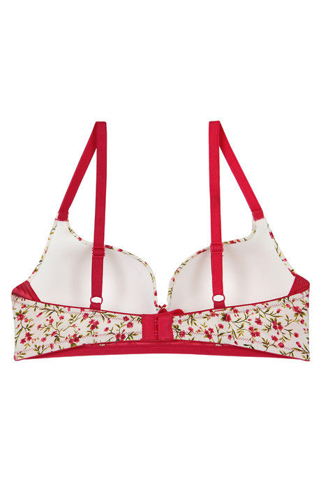 Rosaline Print On Spree Wirefree T-Shirt Bra-Pink Floral Print — image 7