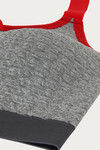 Zelocity Padded Sports Bra- Grey — thumbnail 10