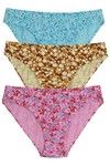 Rosaline Medium Rise Three-Fourth Coverage Bikini Panty (Pack of 3) - Multicolor — thumbnail 11