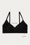 Rosaline Basics Single Layered Non Wired 3/4th Coverage Bra - Black — thumbnail 7
