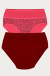 Rosaline Medium Rise Full Coverage Tummy Tucker Hipster Panty (Pack of 2) - Multicolor — thumbnail 10