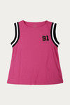 West Vogue Easy Movement T-Shirt - Fuschia — thumbnail 7