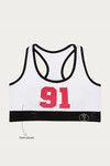 West Vogue Non Padded Sports Bra- Off White — thumbnail 7