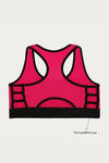 West Vogue Non Padded Sports Bra - Fuschia — thumbnail 8