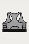 West Vogue Non Padded Sports Bra - Grey — thumbnail 8