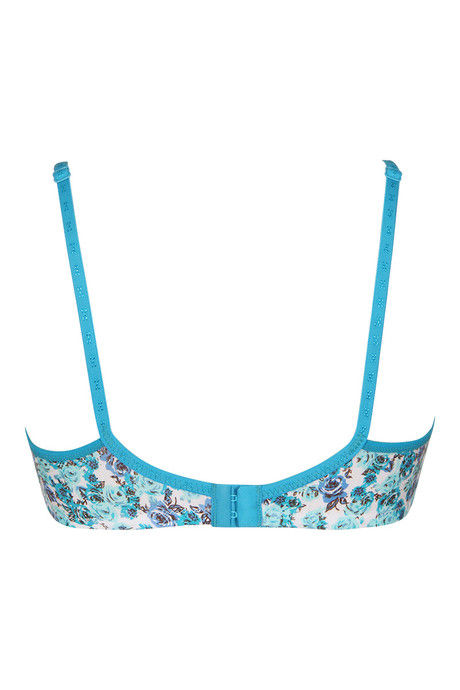 Rosaline All Day Comfort Rose Print Wirefree Bra- Green — image 6
