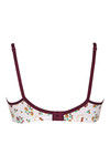 Rosaline All Day Comfort Floral Fiesta Wirefree Bra- Wine — thumbnail 6