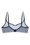 Rosaline All Day Comfort Double Layered Printed Wirefree Bra- Blue Cheetah Print — thumbnail 8