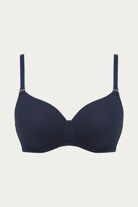 Rosaline Basics Double Layered Non Wired 3/4th Coverage T-Shirt Bra - Sargasso Sea — image 7