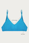 Rosaline Double Layered Wirefree Comfort Backless Bra- Tile Blue — thumbnail 7