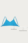 Rosaline Double Layered Wirefree Comfort Backless Bra- Tile Blue — thumbnail 9