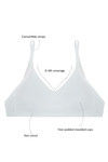 Rosaline Basics Double Layered Non Wired 3/4th Coverage T-Shirt Bra-White — thumbnail 5