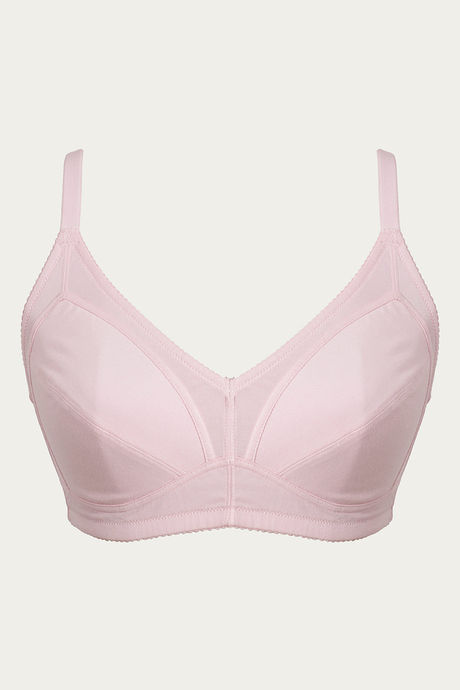 

Rosaline Full Figure Two SectionedDouble Layered Super Support Bra Pink, Pinks
