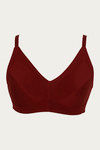 Zivame Basics Double Layered Non Wired Full Coverage Bra - Sundried Tomato — thumbnail 6