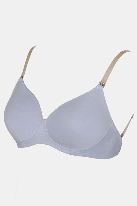 Zivame Basics Padded Non Wired 3/4th Coverage Backless Bra - Brunnera Blue — image 7