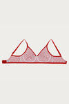 Rosaline Side Shaping Smooth Fit  3-4th Coverage Bra- Orange Tile Print — thumbnail 7