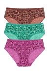 Rosaline Pure Cotton Full Coverage Slim Elastic Brief (Pack of 3)- Circles n Squares Print — thumbnail 6