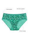 Rosaline Pure Cotton Full Coverage Slim Elastic Brief (Pack of 3)- Circles n Squares Print — thumbnail 9
