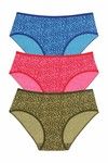 Rosaline Pure Cotton Full Coverage Slim Elastic Brief (Pack of 3)- Abstract Print — thumbnail 6