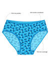 Rosaline Pure Cotton Full Coverage Slim Elastic Panty (Pack of 3)- Abstract Leaf Print — thumbnail 7