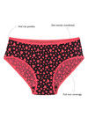 Rosaline Pure Cotton Full Coverage Zigzag Panty (Pack of 3)- Heart n Star Print — thumbnail 8